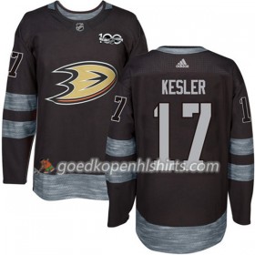 Anaheim Ducks Ryan Kesler 17 1917-2017 100th Anniversary Adidas Zwart Authentic Shirt - Mannen